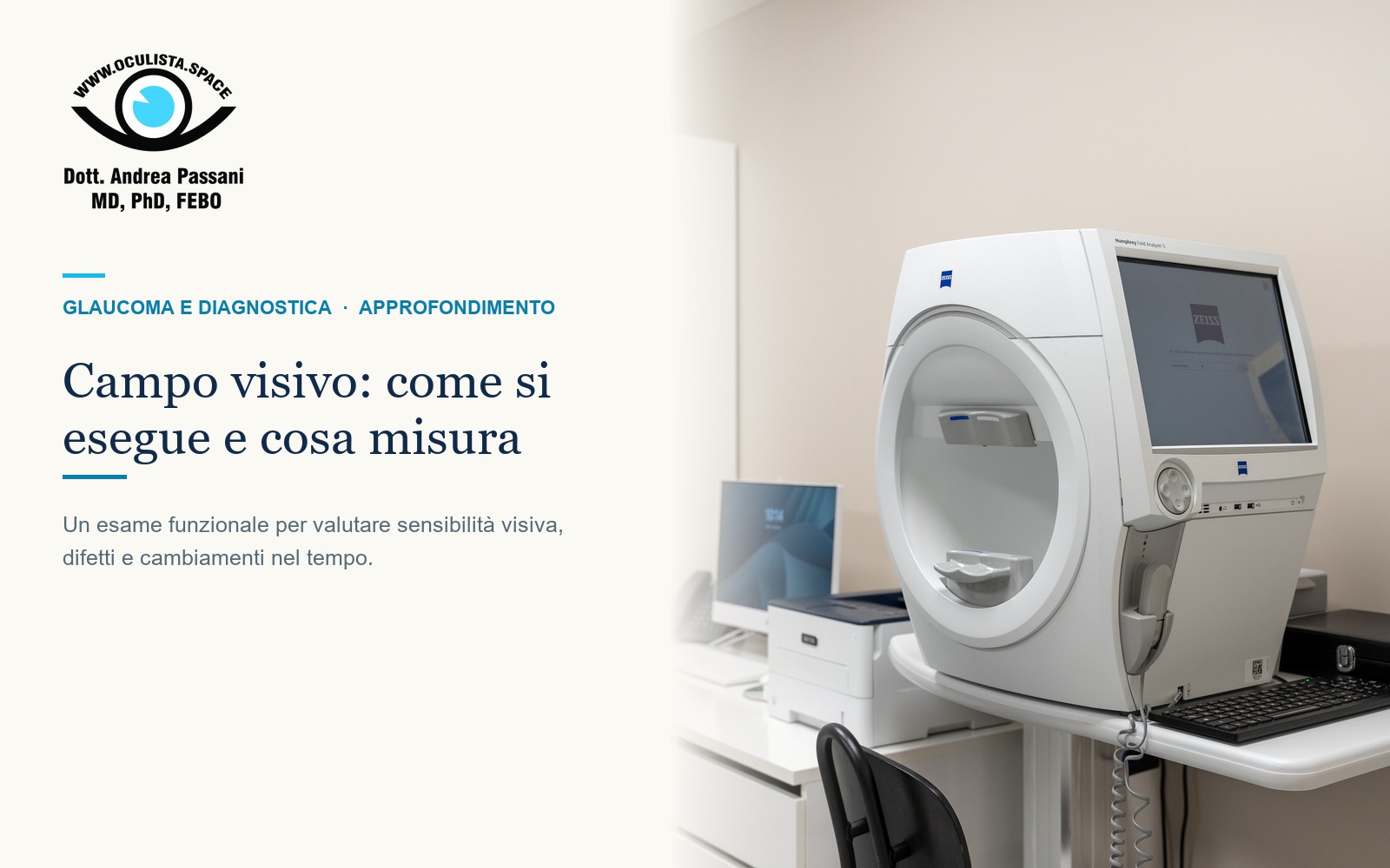 Campo visivo: come si esegue e cosa misura