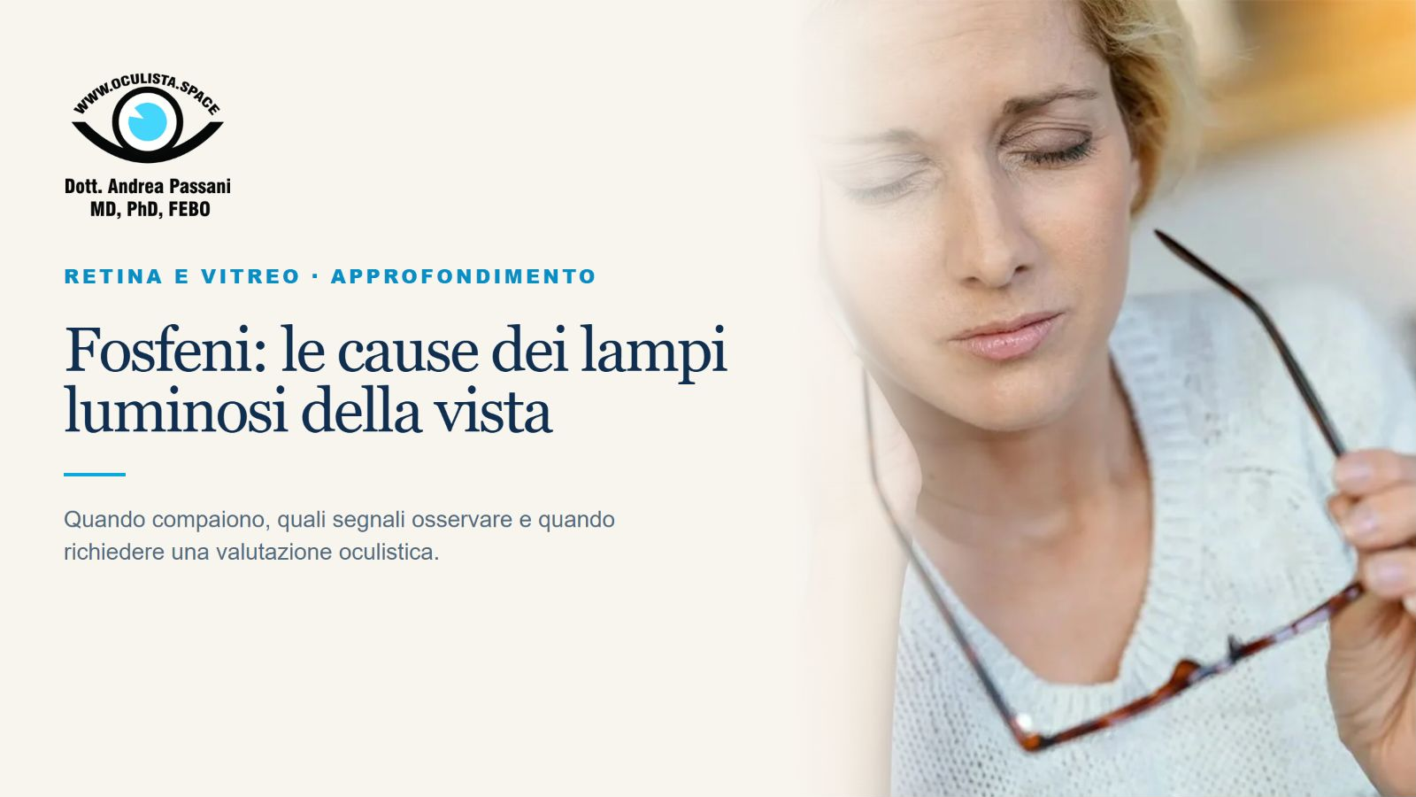 Fosfeni: le Cause dei Lampi Luminosi della Vista